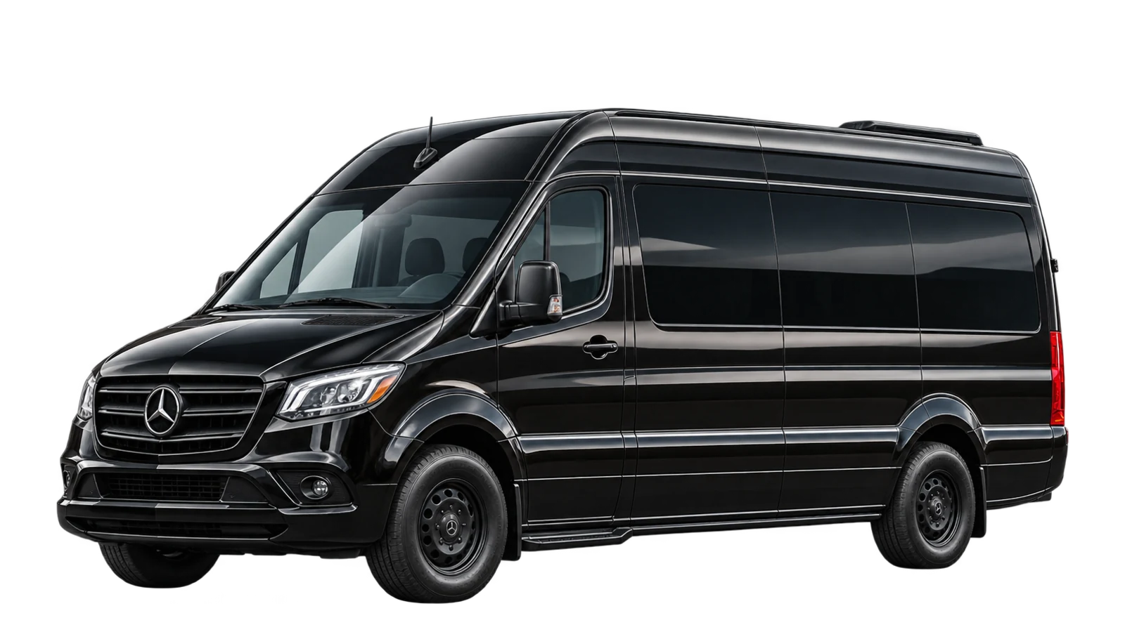 Black Sprinter, front three-quarter view